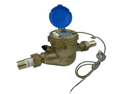 DAE MJ-50f NTEP NSF61 Lead Free Water Meter, 1/2'' NPT Couplings, Cubic Feet