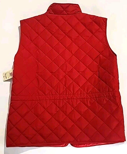 St. John's Bay Cabaret Red Vest Women's 3XL NEW - Picture 3 of 4