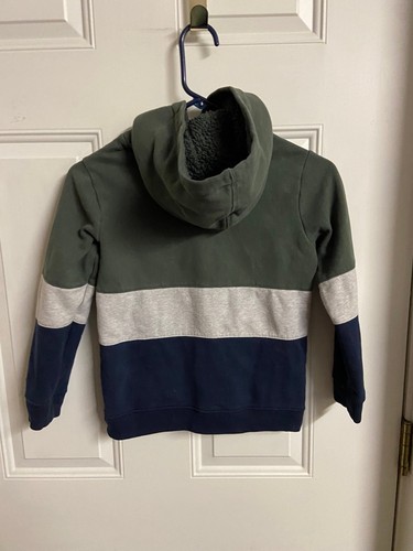 Osh Kosh Multi Colored Striped Hoodie Boys size 10 With Damage - Picture 5 of 7
