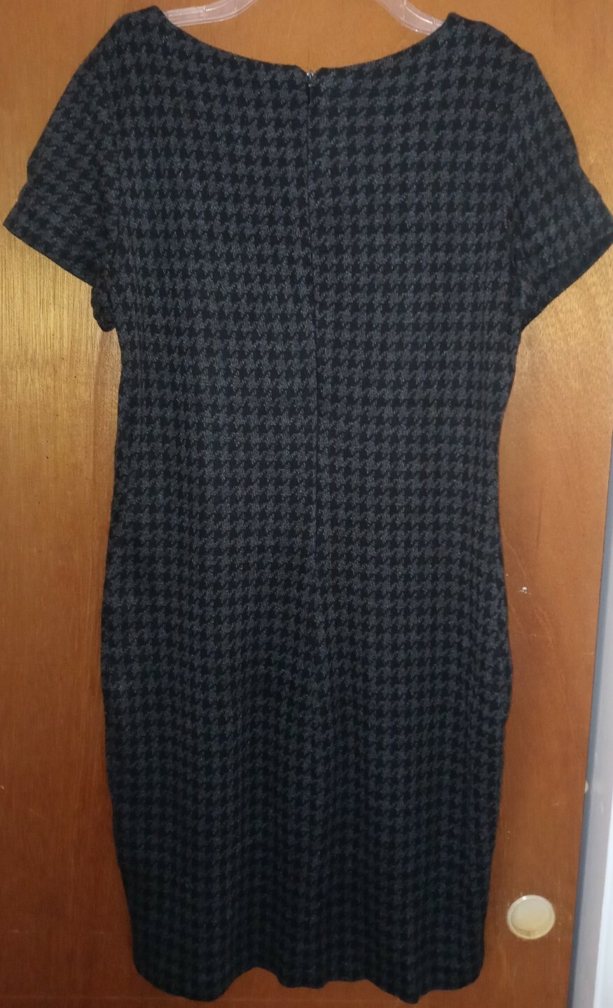 ZARA BASIC Women's Houndstooth Pattern Gray/Black… - image 8