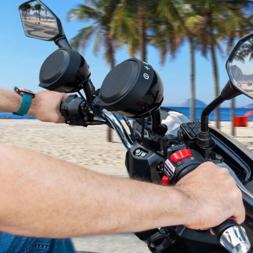 DS18 Amplified Handlebar Mount 2.5" Speaker Pods for Motorcycles with Bluetooth - Picture 6 of 8