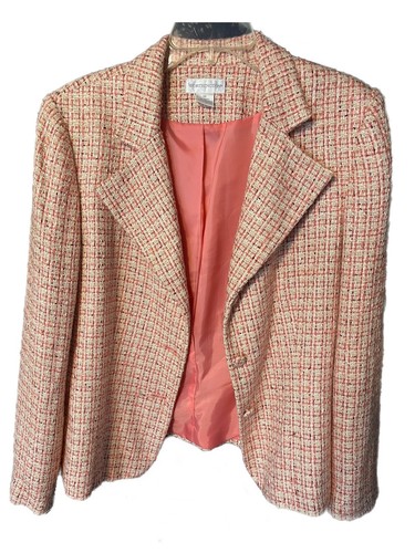 pink blazer skirt set