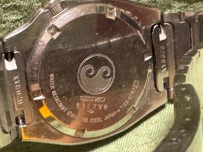 Seiko SilverWave Z 7123-8060 Black Dial Day Date Vintage