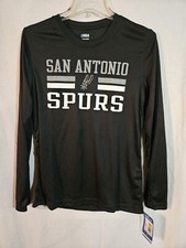 San Antonio Spurs Officially Licensed Youth Long Sleeve T-Shirt Black L (14/16) 