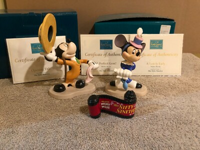 WDCC The Nifty Nineties Set Mickey & Minnie Mouse A Perfect Gent