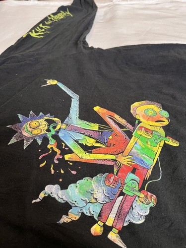 T-shirt uomo nera Rick and Morty - Foto 5 di 5