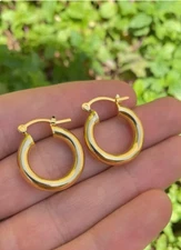 Small Hoop Earrings Jewelry Gifts Womens Girls 23x20 Classic Dainty Minimalist
