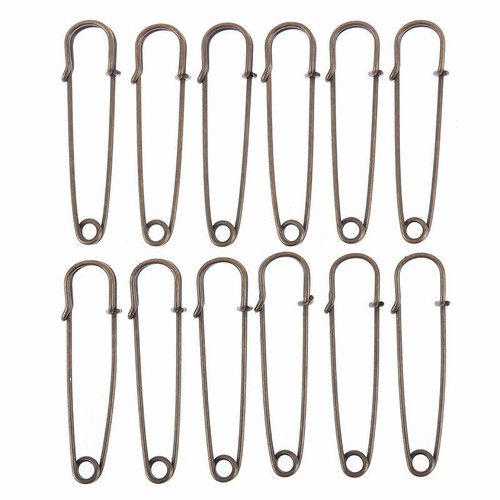 Bronze Safety Pins Extra Large Fastener Kilts Blankets Crafts Skirts