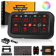 AUXBEAM RB80 8 Gang RGB Switch Panel LED Light Toggle Control For Ford Bronco