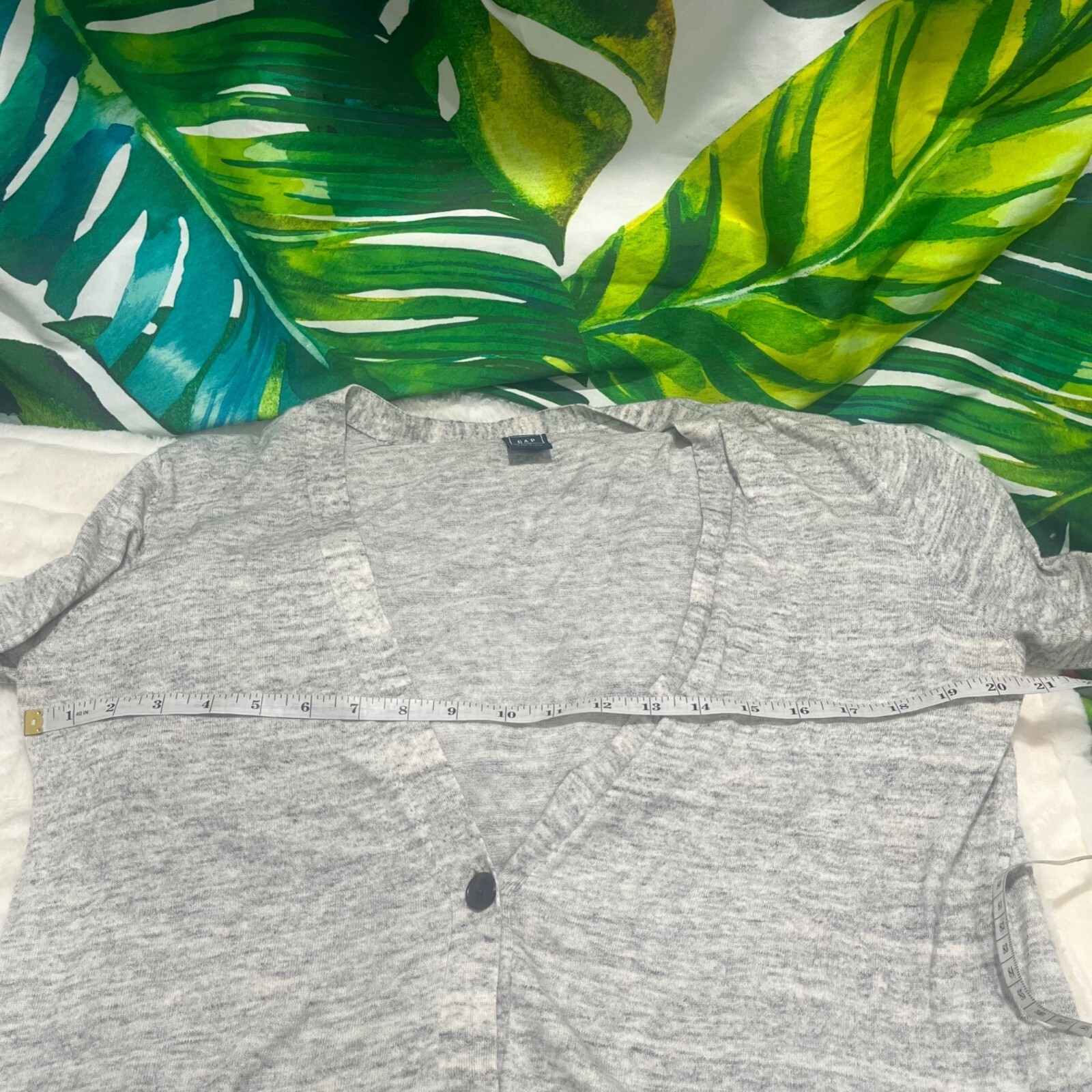 Gap Medium Speckled Grey Long Button Student Scho… - image 7