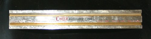 VTG CHIEF FRIEGHT LINES TRUCKING OTR TRUCK STRAIGHT EDGE DESK TOP RULER TX MO OK - Picture 5 of 12
