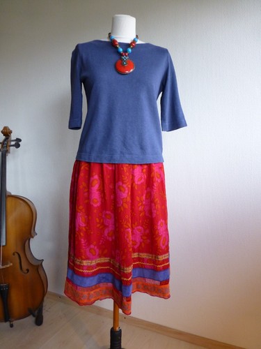 Waschbär , Leinen Pulli, Gr. 40, Jeansblau