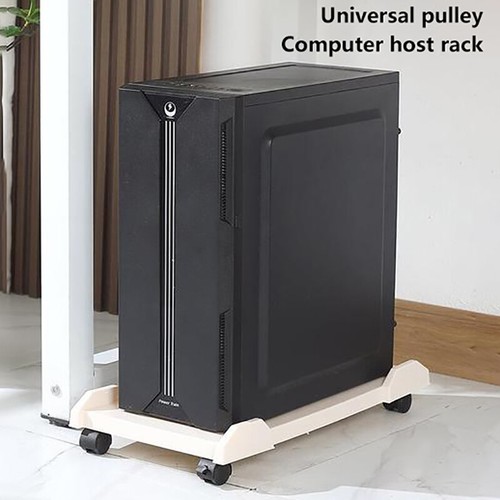 Computer Tower Stand Mobile CPU Stand Gaming PC Case With 4Caster Wheels Most PC - Afbeelding 3 van 19