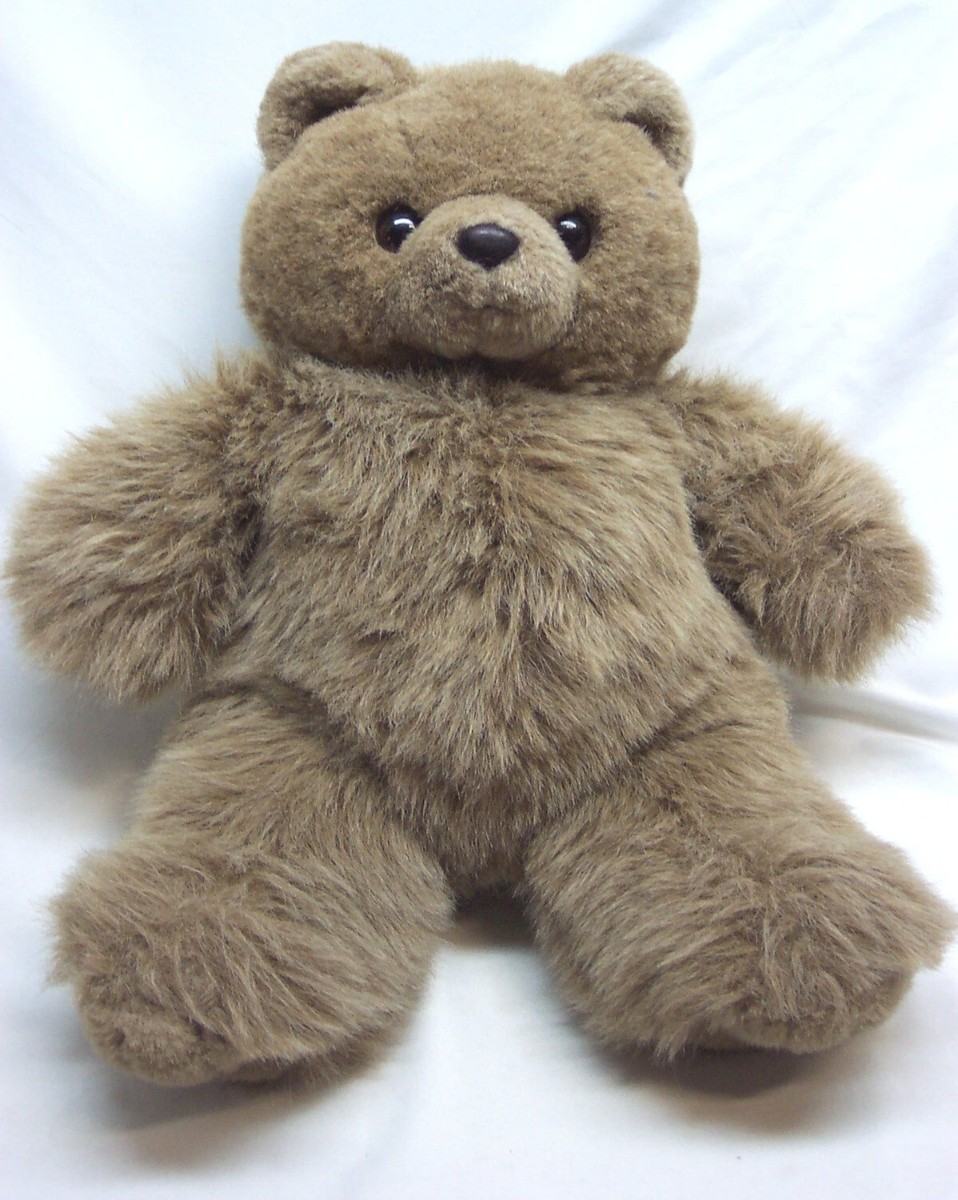 RARE VINTAGE TY 1993 FUZZY BROWN TEDDY BEAR 16