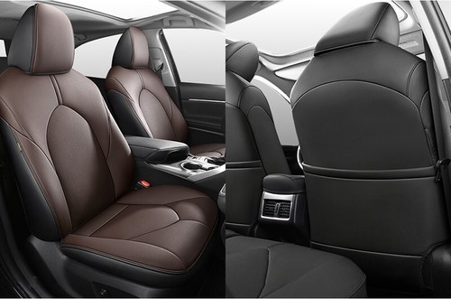 FOR TOYOTA CAMRY 2016-2024 MOTOPTES CUSTOM CAR SEAT LEATHER COVERS FULL SET - Picture 14 of 31