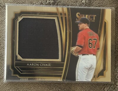 2020 Panini Select Baseball JUMBO Jersey Material Relic AARON CIVALE RJS-AC