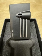 Lotus Orion 52 Double Jet Cigar Lighter - L5220 - Black & Gun - New