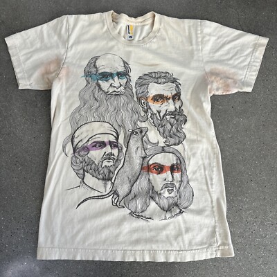 Shirt.woot! Renaissance ninja turtles T-shirt sz S ( Distressed )