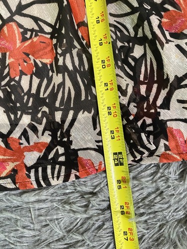 Nic+Zoe Floral Midi Skirt 12P Sheer Overlay Cottagecore Fairy Grunge Boho Indie - Picture 8 of 9