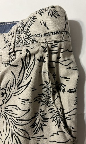 Wonder Nation Boys Size 12 Beige & Black Adjustable 8 In Inseam Hawaiian - Picture 11 of 21