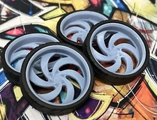 1/24 Resin 26 Scale-Inch  Strada “Retro 6” Model Car Wheels/Tires,1/25, Donk