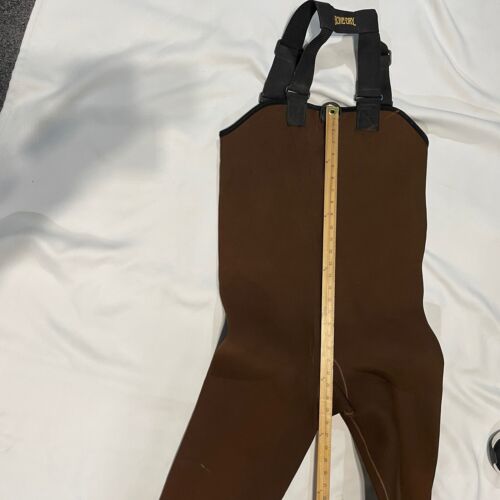 Redhead Bone Dry Fishing Waders Mens Medium Brown Overalls Bib Hunting Outdoor - Picture 10 of 12