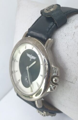 Vintage Boy London Watch Black Band Silver Case Seconds Subdial Kings Road Steph - Picture 15 of 22