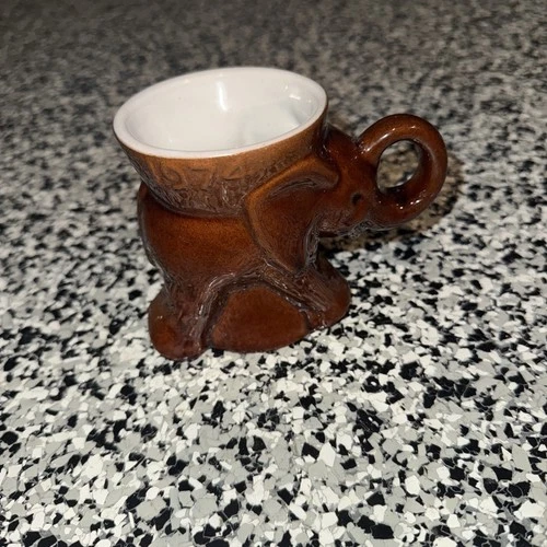 Vintage Frankoma Pottery Elephant GOP Republican Mugs 1974 Scandal 😬 USA (45)