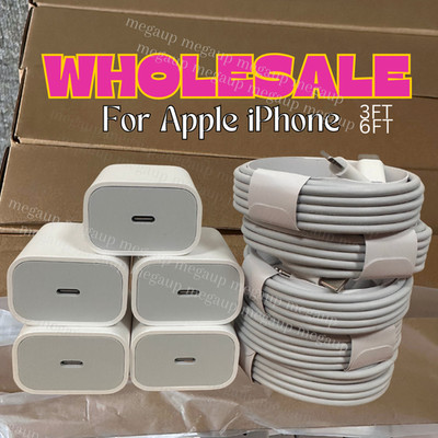 Type USB C 20W Fast Charger For iPhone Air 17 16 15 14 13 12 11 iPad PD Cord Lot