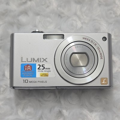 Panasonic LUMIX DMC-FX37 Compact Digital Camera 10MP 25mm Wide Angle Silver