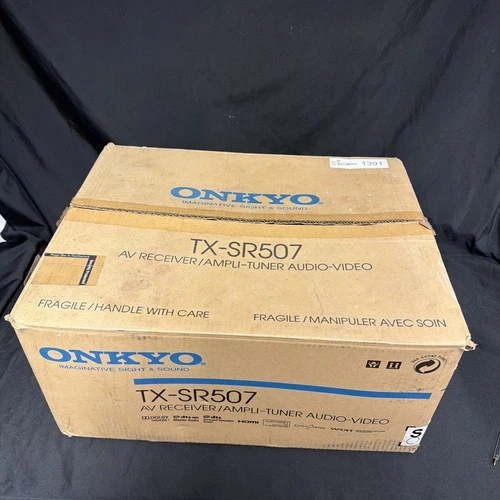 ONKYO TX-SR507 AV Receiver / Ampli Tuner Audio-Video SILVER - (1391)