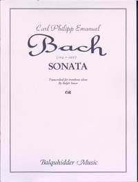 BACH CPE SONATA SOLO TROMBONE By C.p.e. Bach & Ralph Sauer *Excellent Condition*