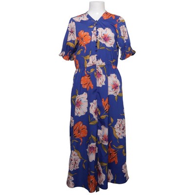 Influence, Maxikleid, Größe: M, Blau/Mehrfarbig, Polyester, Blumen, Damen #o1m