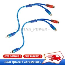Audio Jack Cable Adapter x4 RCA Y Splitter 1 Female to 2 Male - 1Male to 2Female