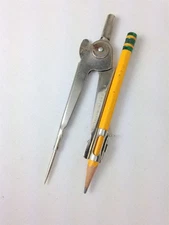 Vintage Dixon 448 Metal Drafting Compass 5.5" School Compass