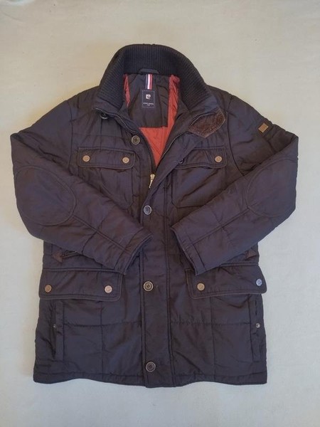 Men Pierre Cardin Jacket Black Polyamide 42 / XL /