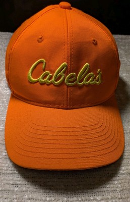 Cabela s Blaze Orange Hunting Ball Cap Good Condition