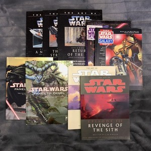 Star Wars | Lot of 9 ART BOOKS | ROTS Galaxy Revenge of The Sith Episode 1 3 ESB
