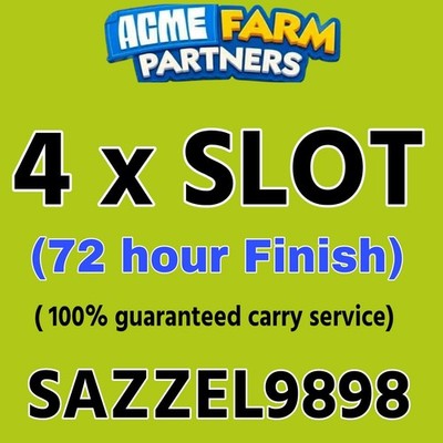4 x Slot Full Carry - ACME Farm Partners Event | Monopoly_GO!! partner 