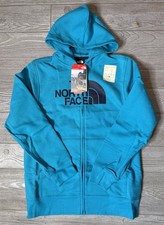 NWT North Face Half Dome Full Zip Hoodie Youth Large Enamel Blue : A5h0