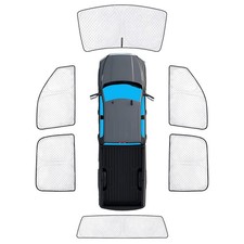 KMF 6Pcs Full Window Sun Shades Custom Fits 2010-2025 Dodge Ram 2500 3500