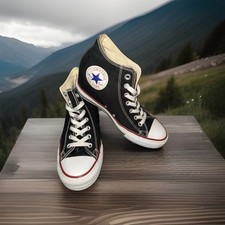 Converse All Star Chuck Taylor Women s Sz 9 Hidden Heel Wedge Black Red Trim EUC