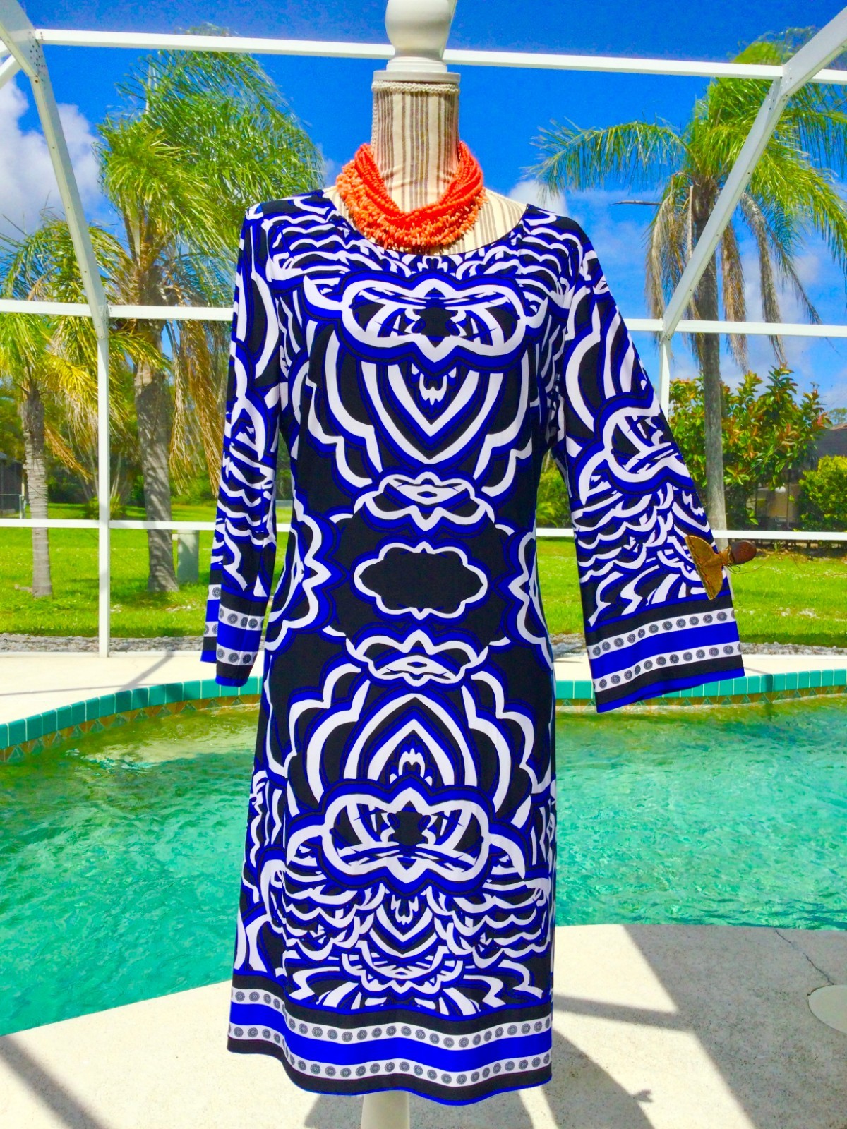 ROZ ALI Bright Multi-Colored  DRAMATIC Design/ Be… - image 21