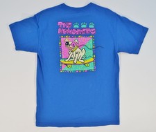 The Hundreds Streetwear Dog Skateboard Cartoon Blue Medium Shirt Skateboarding