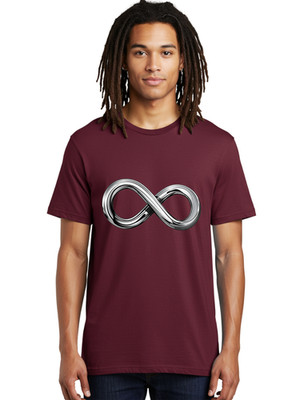 Infinity-Symbol-7 Mens Graphic Tee, 100% Cotton, Casual Summer Wear