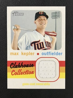 2020 Topps Heritage #CCR-MK Max Kepler Twins Clubhouse Collection PATCH