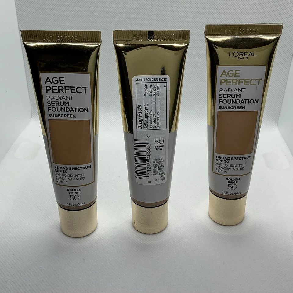 L'oreal Age Perfect Radiant Serum Foundation #50 Golden Beige - Image 3 of 3