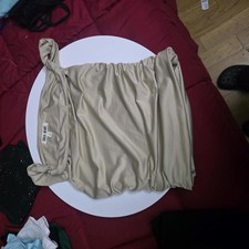 Heart tan off the shoulder crop top in a S offtheshoulder summer
