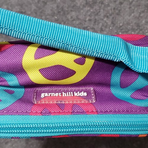 Garnet Hill BROTDOSE Schultasche Mädchen Art Peace AOP Teen Öko Wasserabweisend Neu - Bild 6 von 8
