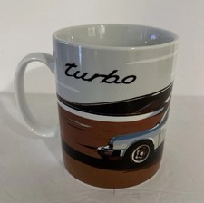Official Porsche Design 911 Turbo Large Coffee Mug Made In Germany Vtg Graphic